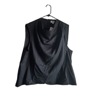 Terea Women’sSize 2X Black Cowl Neck Top